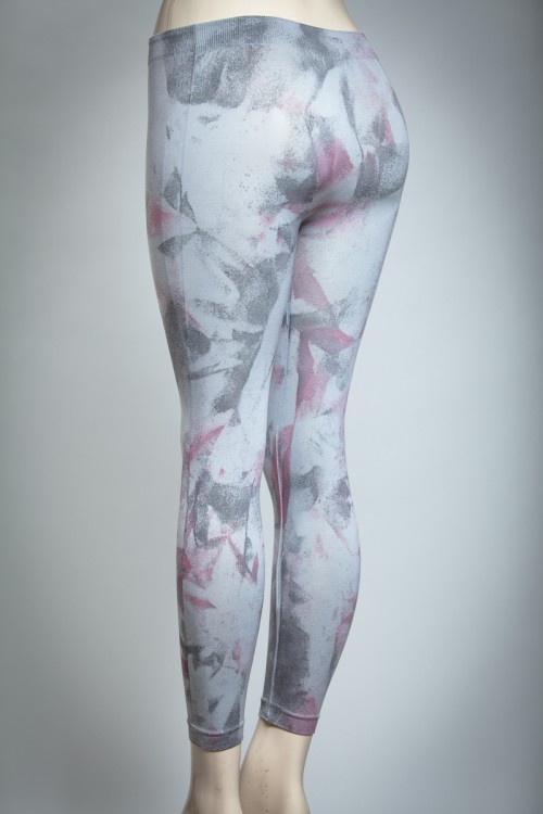 Grey with Red and Black LAYGS by Morgan Culture hand painted leggings